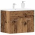Mueble de baño para lavabo de madera antigua 60x38,5x46