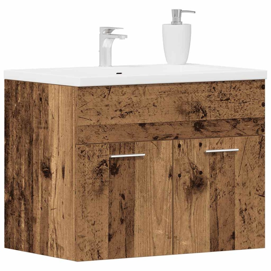 Mueble de baño para lavabo de madera antigua 60x38,5x46