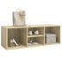 Banco zapatero de contrachapada color roble 105x35x35