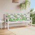 Cojines para banco de jardín 2 uds tela multicolor 150x50x7