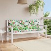 Cojines para banco de jardín 2 uds tela multicolor 150x50x7 cm