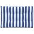 Cojín para palés tela a rayas azul y blanco 120x80x12