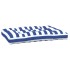 Cojín para palés tela a rayas azul y blanco 120x80x12