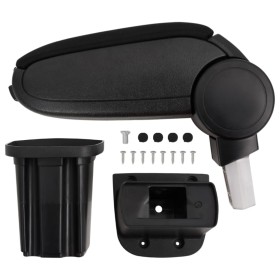 Reposabrazos para coche ABS negro 12x32x(34-50)