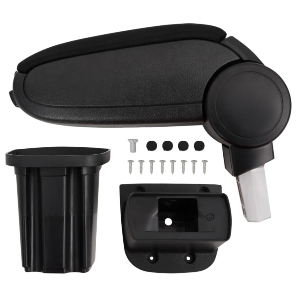 Reposabrazos para coche ABS negro 12x32x(34-50)