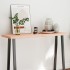 Tablero de mesa madera maciza borde natural 120x40x(2-4)