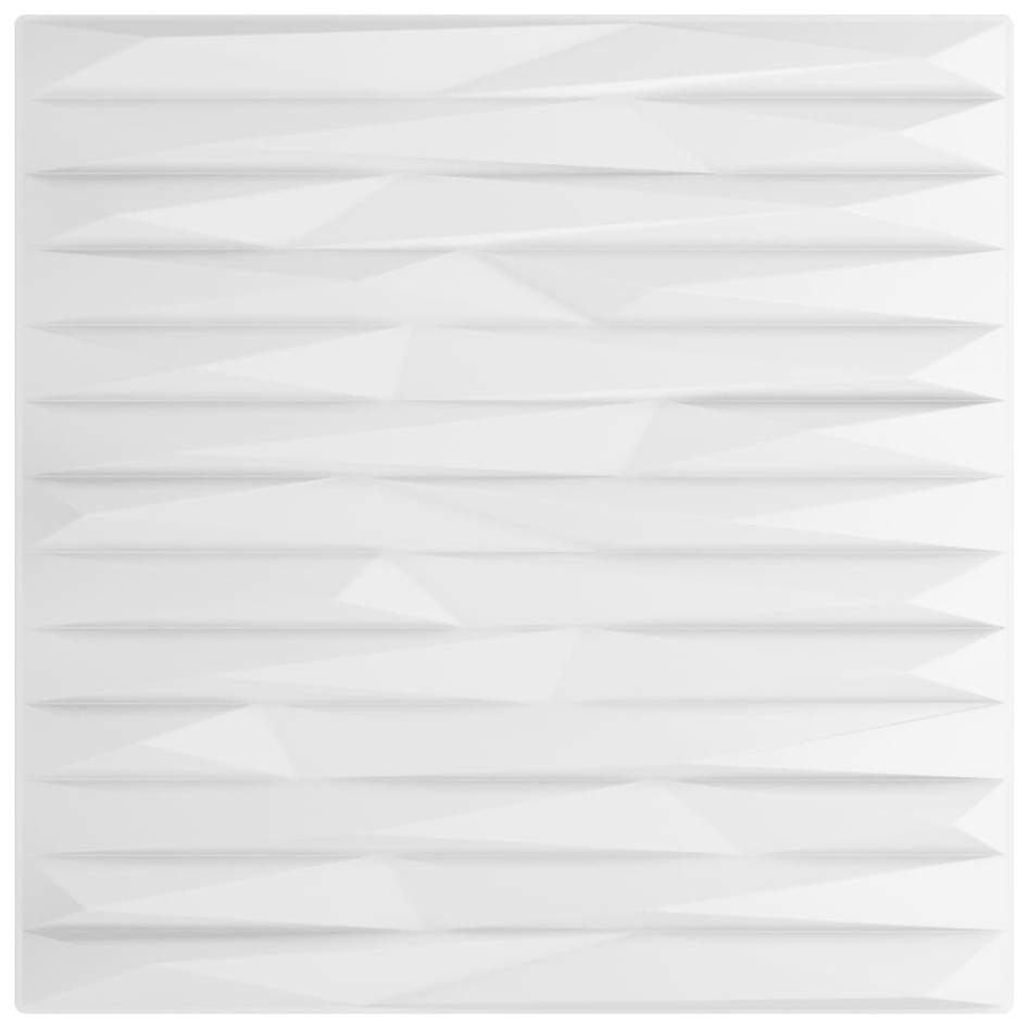 Paneles de pared 12 uds XPS piedra blanco 50x50 cm 3