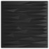 Paneles de pared 12 uds XPS piedra negro 50x50 cm 3
