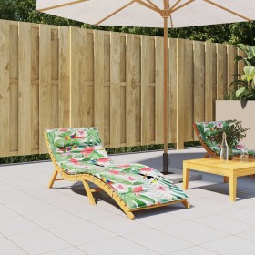 Cojín de tumbona de tela Oxford multicolor 180x60x3