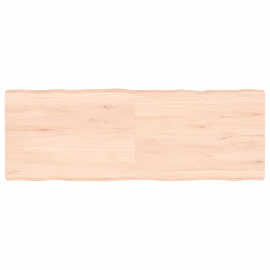Tablero de mesa madera maciza borde natural 140x50x(2-6)