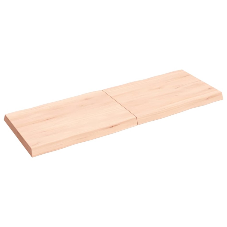 Tablero de mesa madera maciza borde natural 140x50x(2-6)