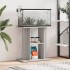 Soporte para acuario madera ingeniería gris Sonoma 60x30x60
