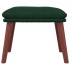Reposapiés de tela verde oscuro 45x29,5x35