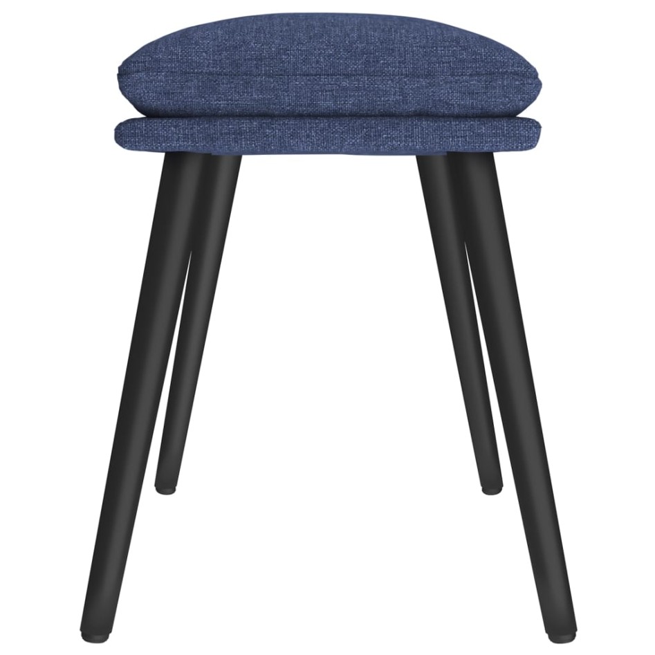 Reposapiés de tela azul 45x29,5x35