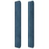 Cabecero con orejas de terciopelo azul oscuro 203x16x118/128