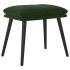Reposapiés de terciopelo verde oscuro 45x29,5x35