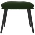 Reposapiés de terciopelo verde oscuro 45x29,5x35