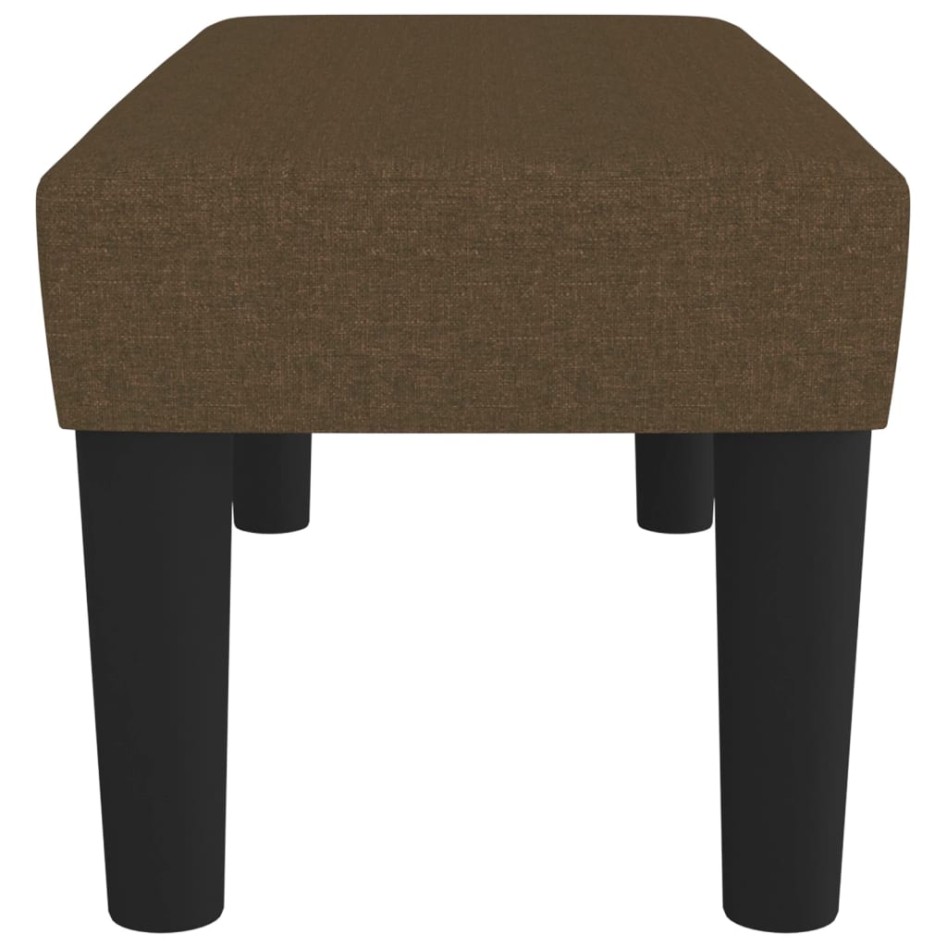 Banco de tela marrón 70x30x30