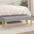 Banco de tela gris claro 100x30x30