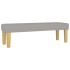 Banco de tela gris claro 100x30x30