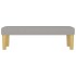 Banco de tela gris claro 100x30x30