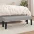Banco de tela gris claro 100x30x30