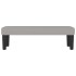 Banco de tela gris claro 100x30x30