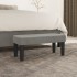 Banco de terciopelo gris claro 70x30x30