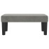 Banco de terciopelo gris claro 70x30x30