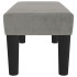 Banco de terciopelo gris claro 70x30x30