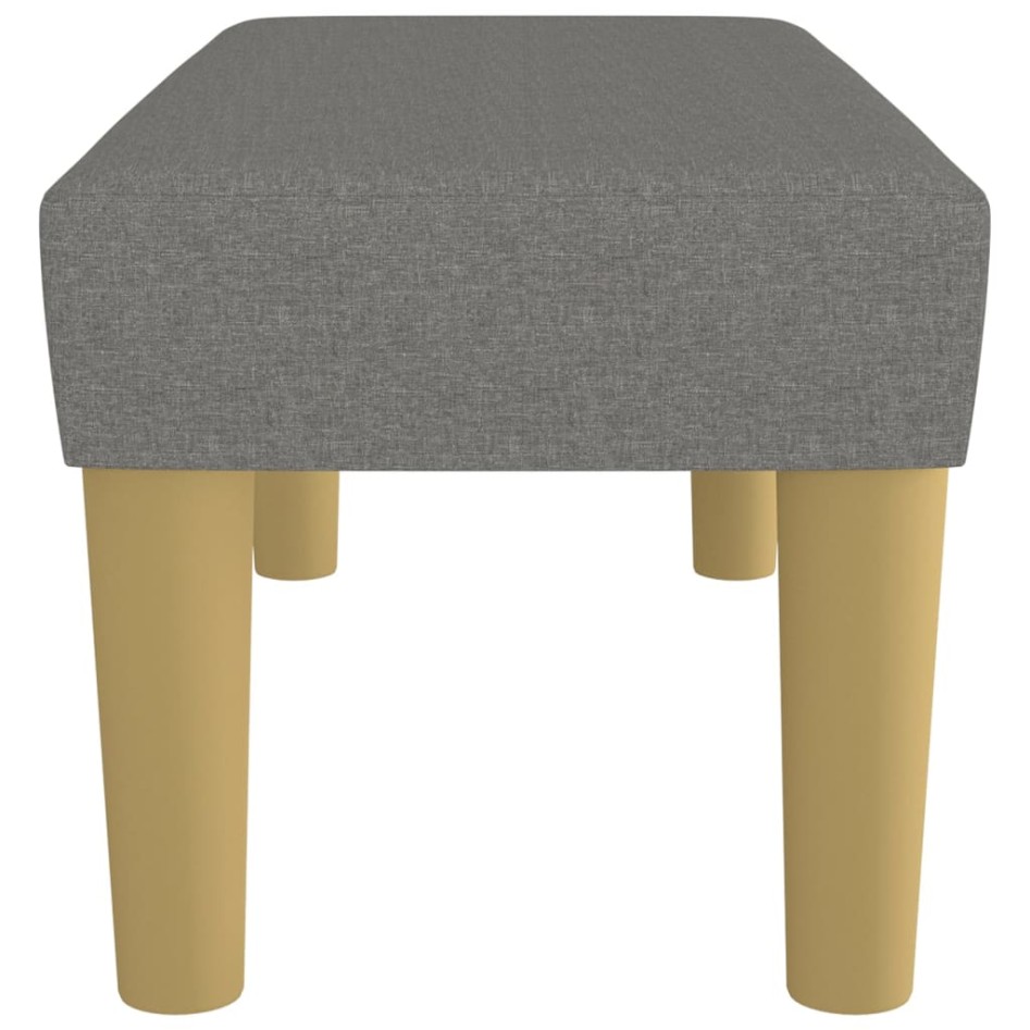 Banco de tela gris oscuro 70x30x30