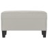 Banco de tela de microfibra gris claro 70x35x41