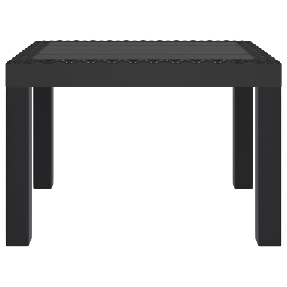 Mesa de jardín PP gris antracita 59x47x40