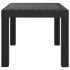 Mesa de jardín PP gris antracita 59x47x40