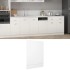 Panel para lavavajillas madera contrachapada blanco 45x3x67