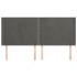 Cabecero con orejas de terciopelo gris oscuro 163x16x118/128