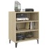 Aparador de madera contrachapada color roble Sonoma 57x35x70