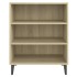 Aparador de madera contrachapada color roble Sonoma 57x35x70