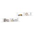 Estantes de pared 2 uds madera contrachapada blanco