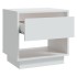 Mesita de noche madera contrachapada blanco 45x34x44