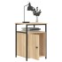 Mesita de noche madera contrachapada roble sonoma 40x42x60