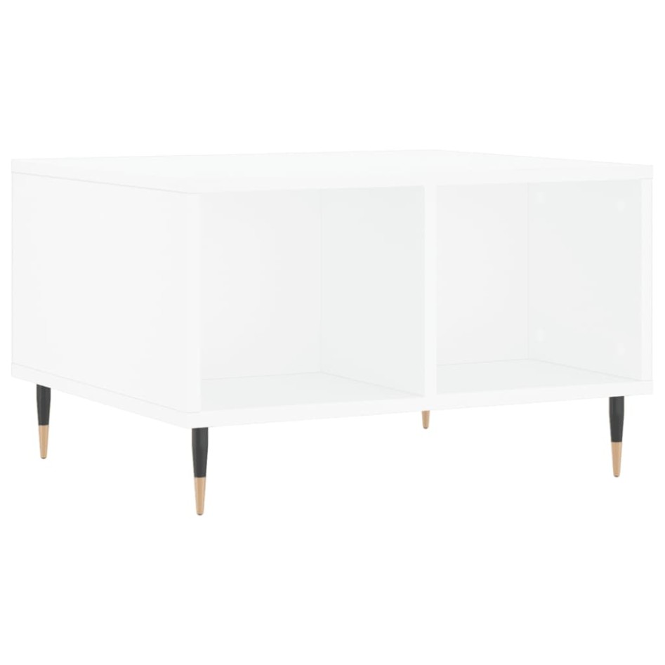 Mesa de centro madera contrachapada blanco 60x50x36,5