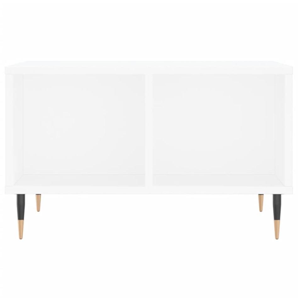 Mesa de centro madera contrachapada blanco 60x50x36,5