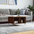 Mesa de centro madera contrachapada marrón roble 60x50x36,5