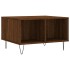 Mesa de centro madera contrachapada marrón roble 60x50x36,5