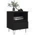 Mesita de noche madera contrachapada negro 40x35x50