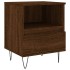 Mesita de noche madera de ingeniería marrón roble 40x35x50