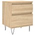 Mesita de noche madera de ingeniería roble Sonoma 40x35x50