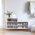 Mueble zapatero madera contrachapada blanco 102x36x60