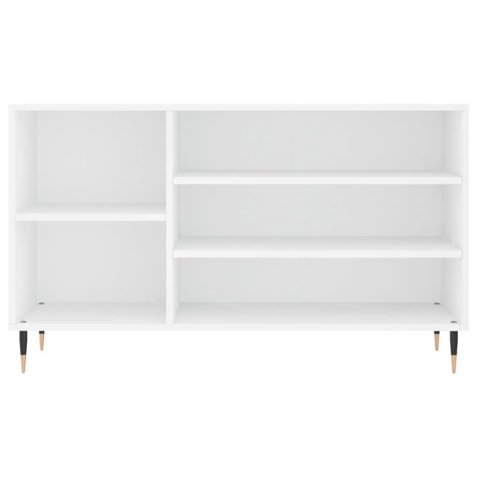 Mueble zapatero madera contrachapada blanco 102x36x60